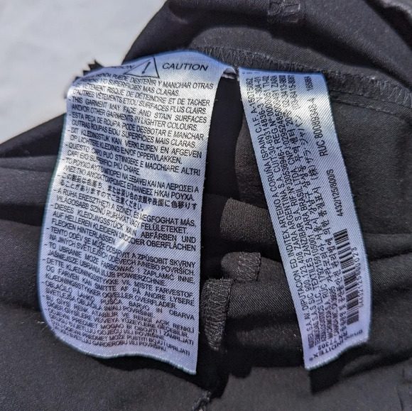 Zara Vegan Leather Black Pants with Zip Up Front Ankles - Size Small - Picture 9 of 9